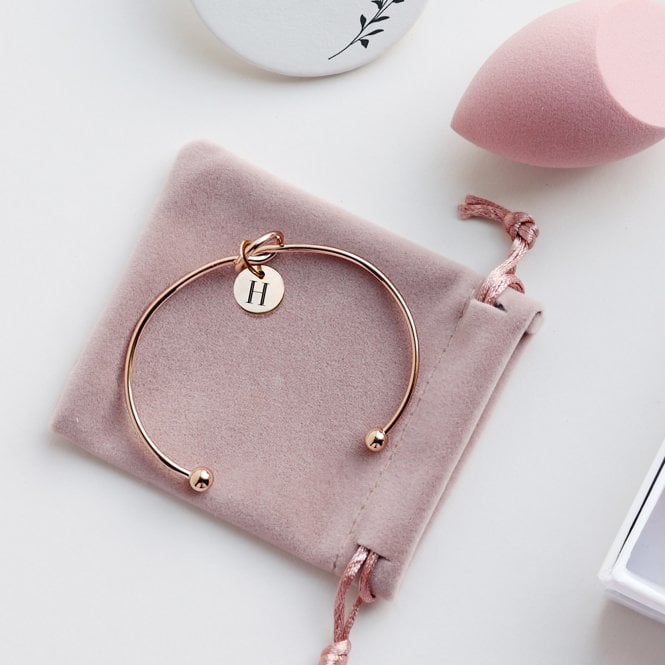 Bridesmaid 'Tie The Knot' Gold Bangle