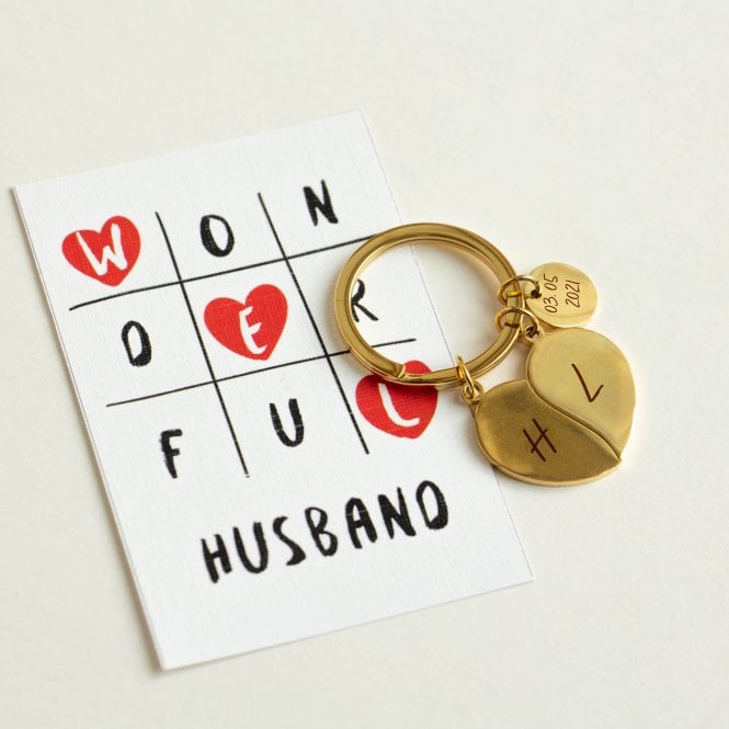 Love Friendship Together Heart Keyring