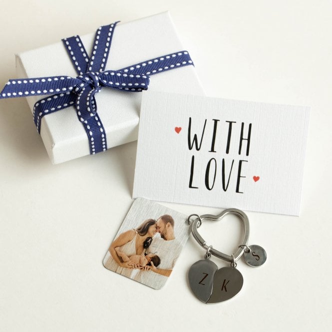 Love And Friendship Together In Heart Keyring