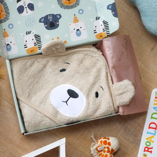 Baby Bear Hooded Cotton Towel