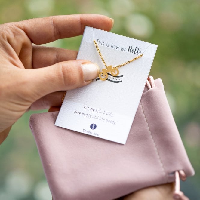 Little Bicycle Necklace
