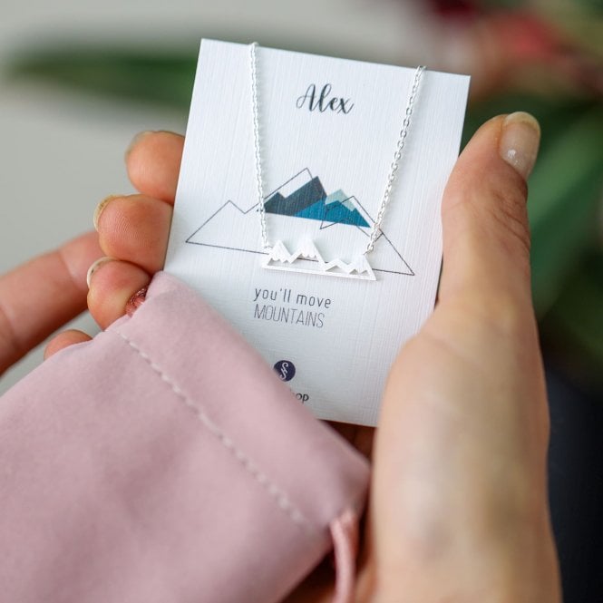 Minimalist Mountain Necklace