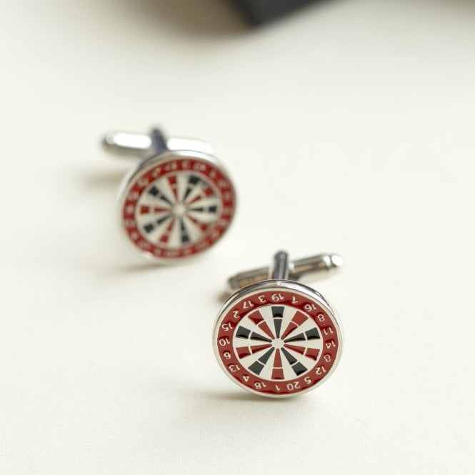 Men's Dart Board Cufflinks In A Box