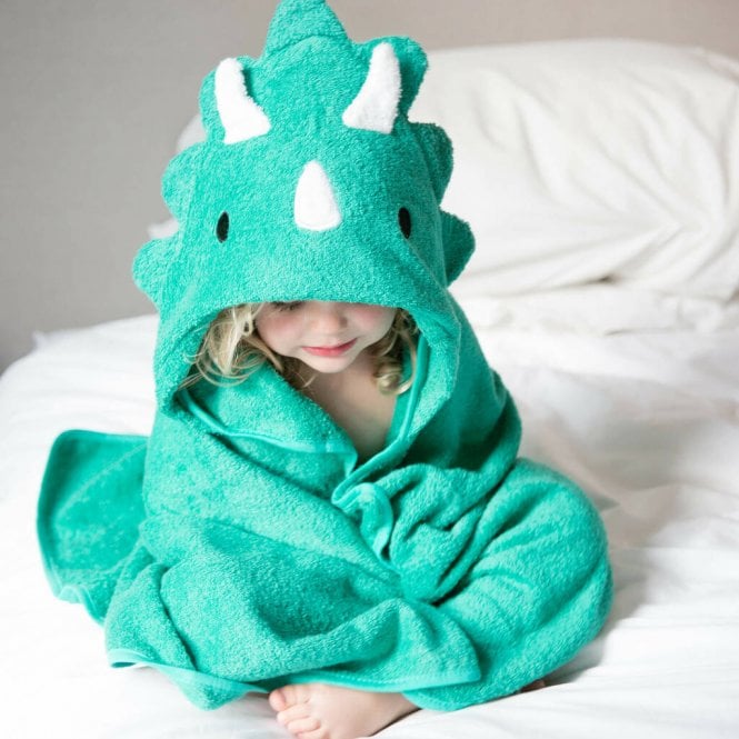 'Dinosaur Friends' Children's Hooded Bath Towel