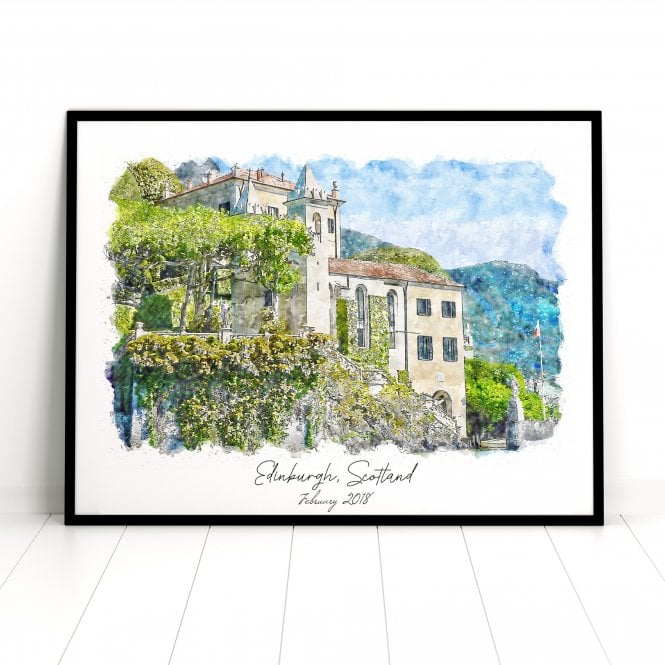 Personalised 'Our Wedding' Watercolour Print