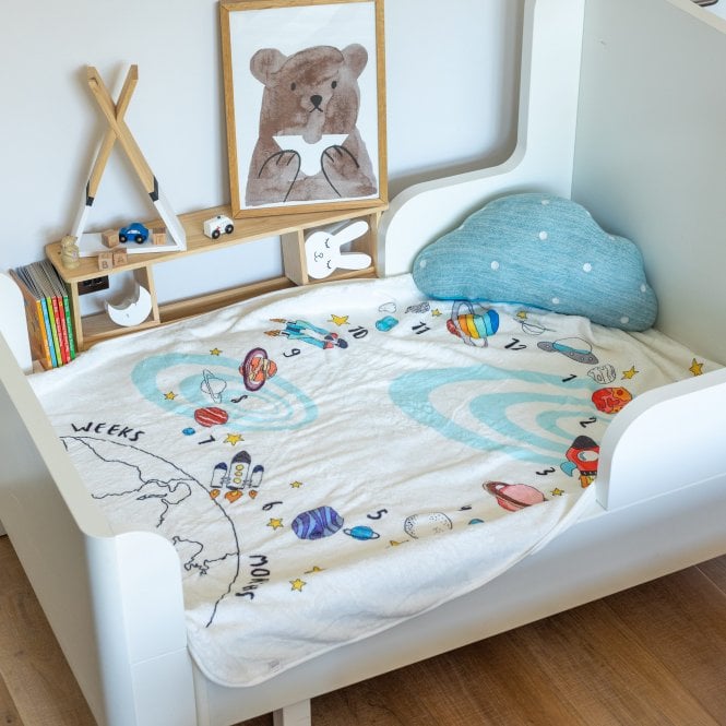 'Baby's Universe' Milestone Cotton Micro Fleece Blanket