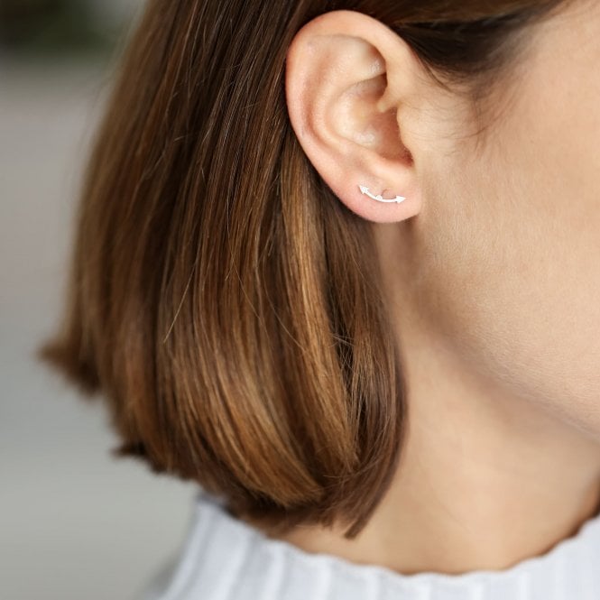 Curved Arrows Stud Earrings