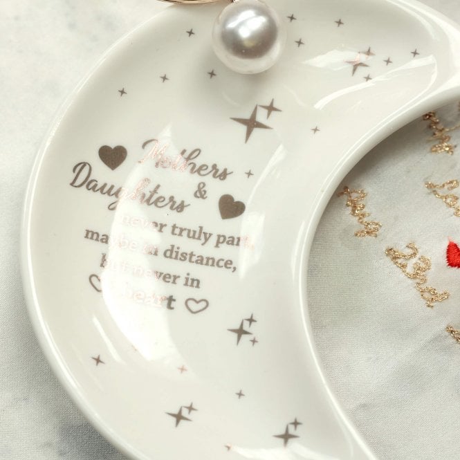 Mother And Daughter Crescent Moon Trinket Dish