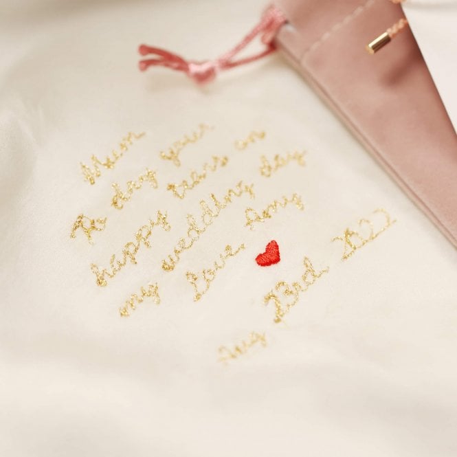 Mother Of The Groom Embroidered Handkerchief In A Box
